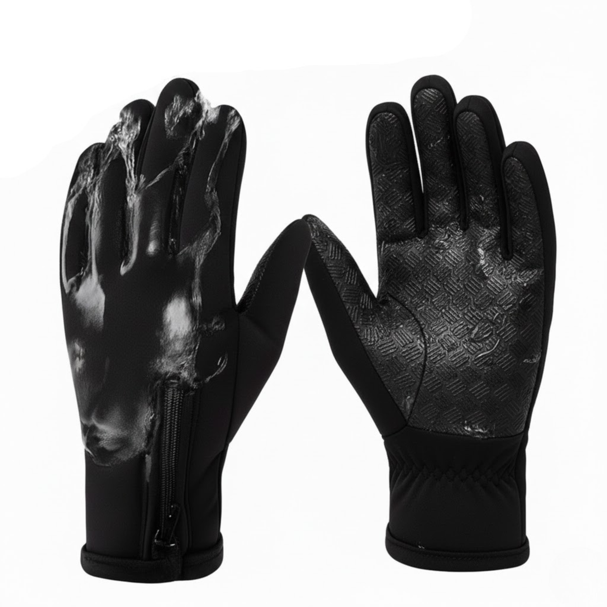Rechargeable Heated Gloves for Skiing with Waterproof Touchscreen and Thermal Grip