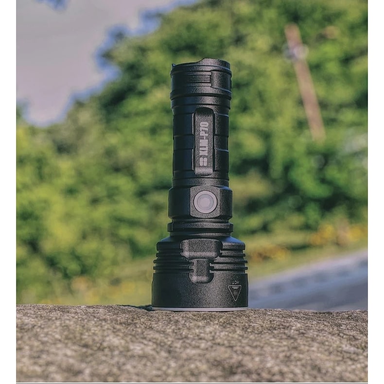 Rechargeable LED Flashlight and Torch with High Lumen Output Aluminum Alloy Body and Tactical Design