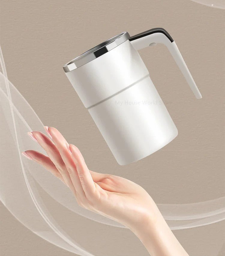 Portable Self Stirring Coffee Mug with Digital Temperature Screen