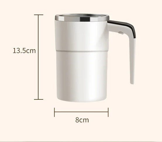 Portable Self Stirring Coffee Mug with Digital Temperature Screen