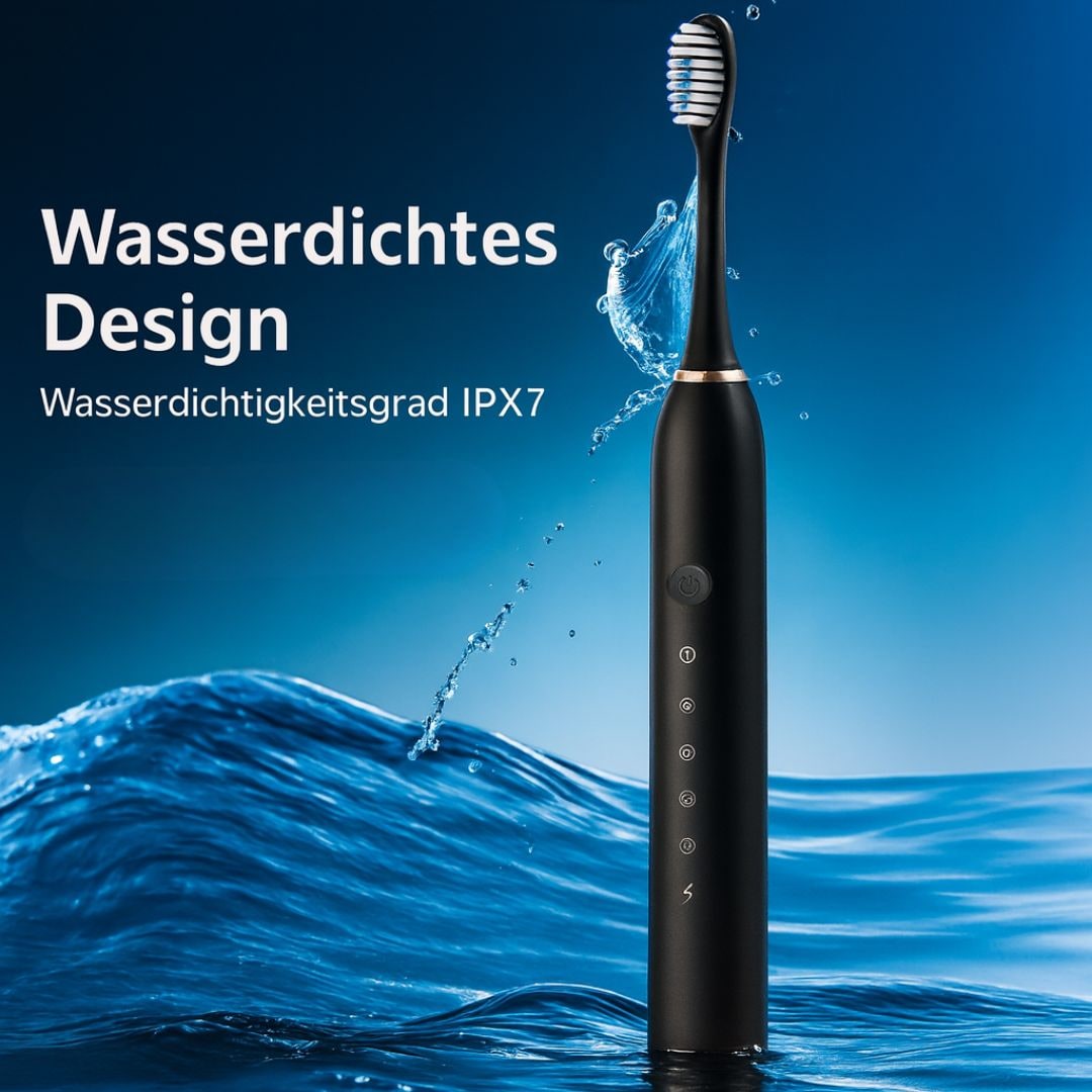 Rechargeable Sonic Electric Toothbrush with Timer and Soft Contoured Bristles