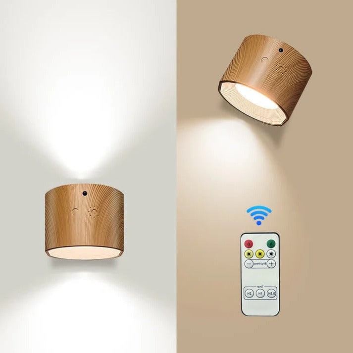 Rechargeable Wall Light and Battery Powered Sconce with Magnetic Mount and Remote Control