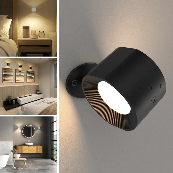 Rechargeable Wall Light and Battery Powered Sconce with Magnetic Mount and Remote Control