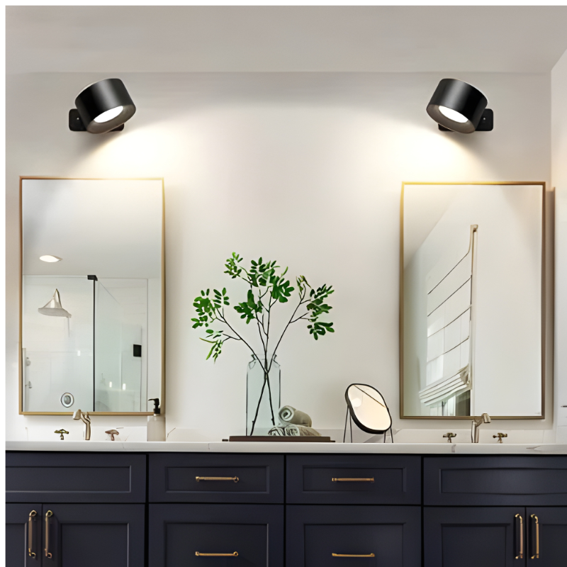 Rechargeable Wall Sconce with 360° Magnetic Mount and Wireless LED Lighting Outdoor