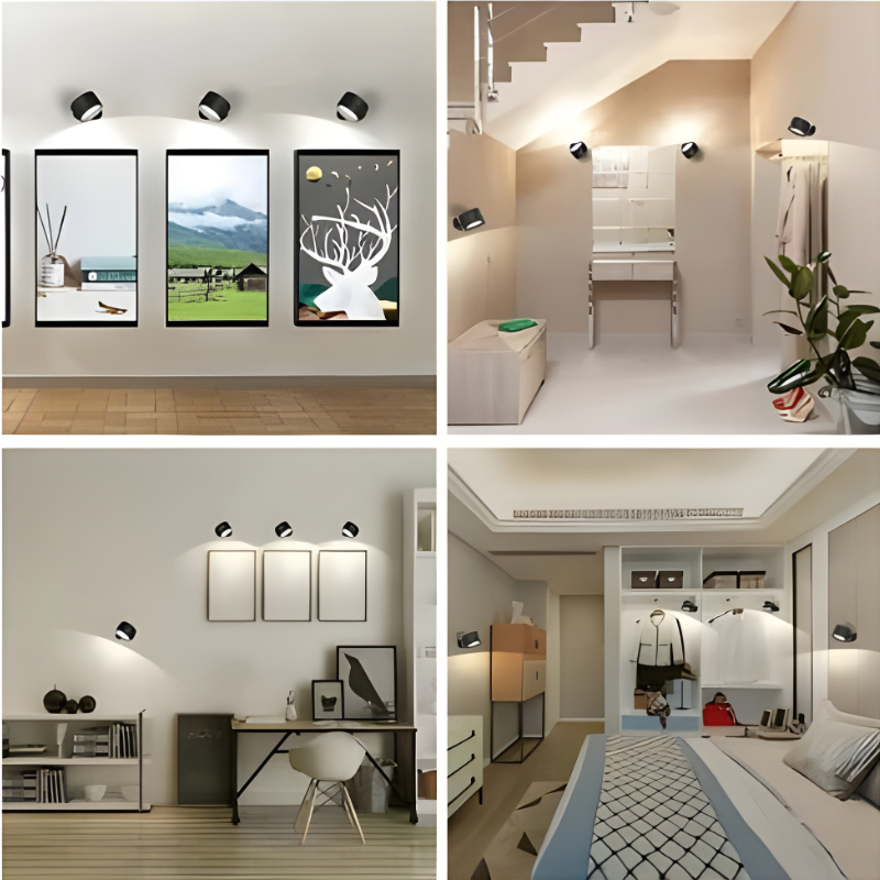 Rechargeable Wall Sconce with 360° Magnetic Mount and Wireless LED Lighting Outdoor