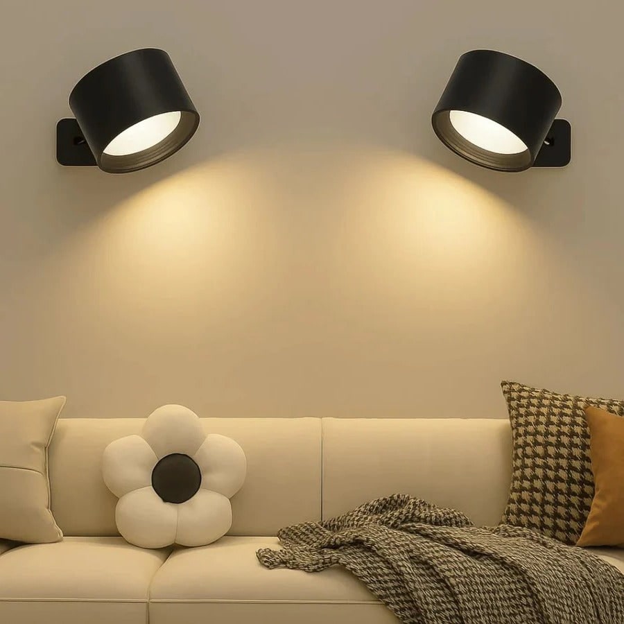 Rechargeable Wall Sconce with 360° Magnetic Mount and Wireless LED Lighting Outdoor