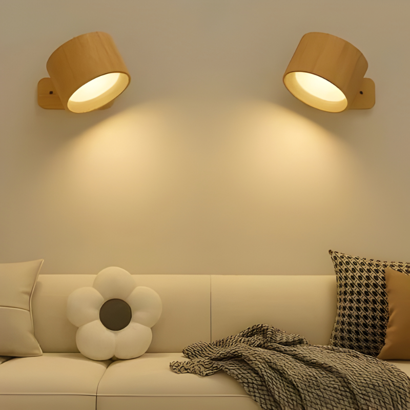 Rechargeable Wall Sconce with 360° Magnetic Mount and Wireless LED Lighting Outdoor