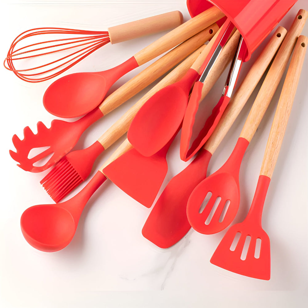 Complete Kitchen Utensils Set Heat‑Resistant Non‑Slip Cooking Tools