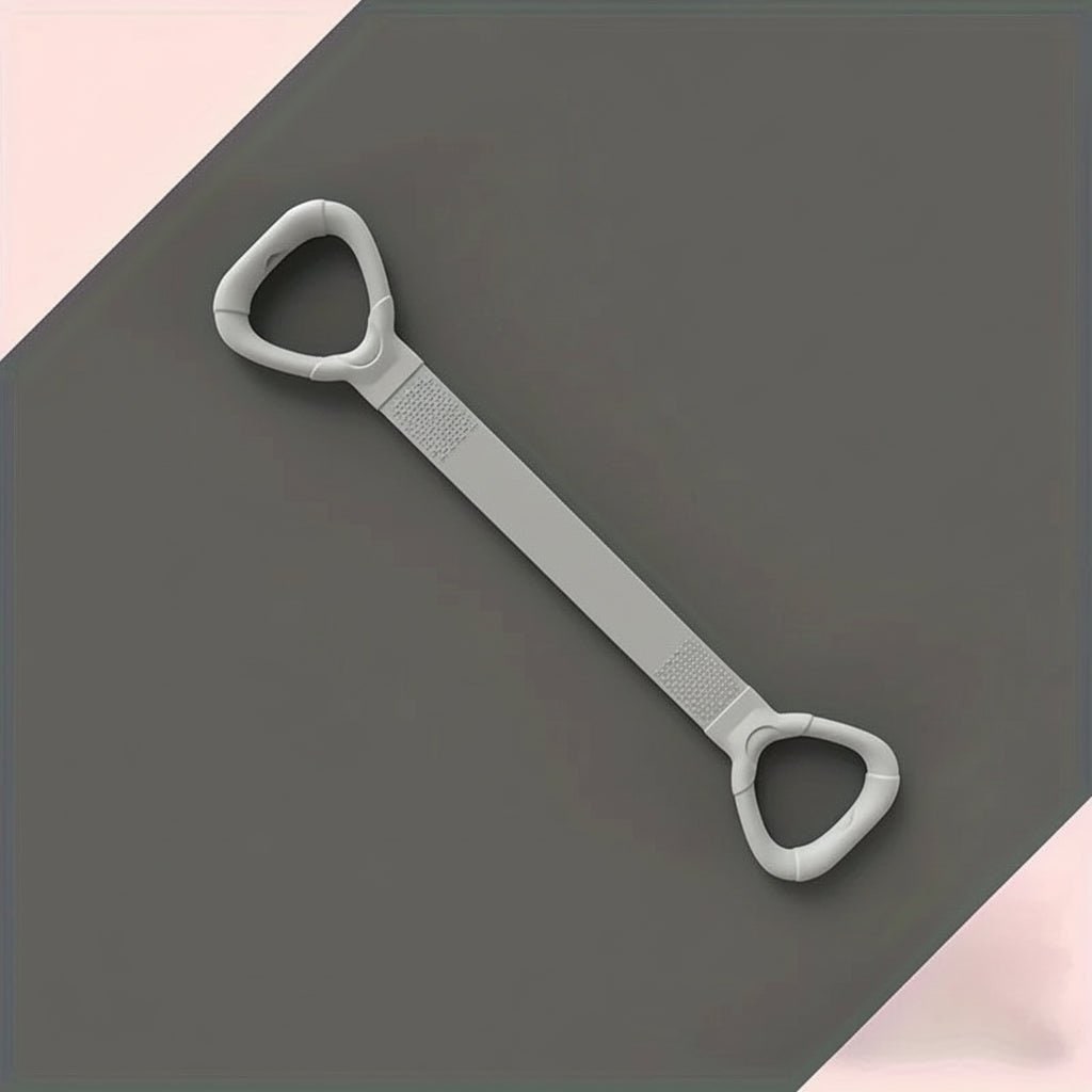Resistance Band Exercise Figure 8 with Loop Handles and Textured Grip