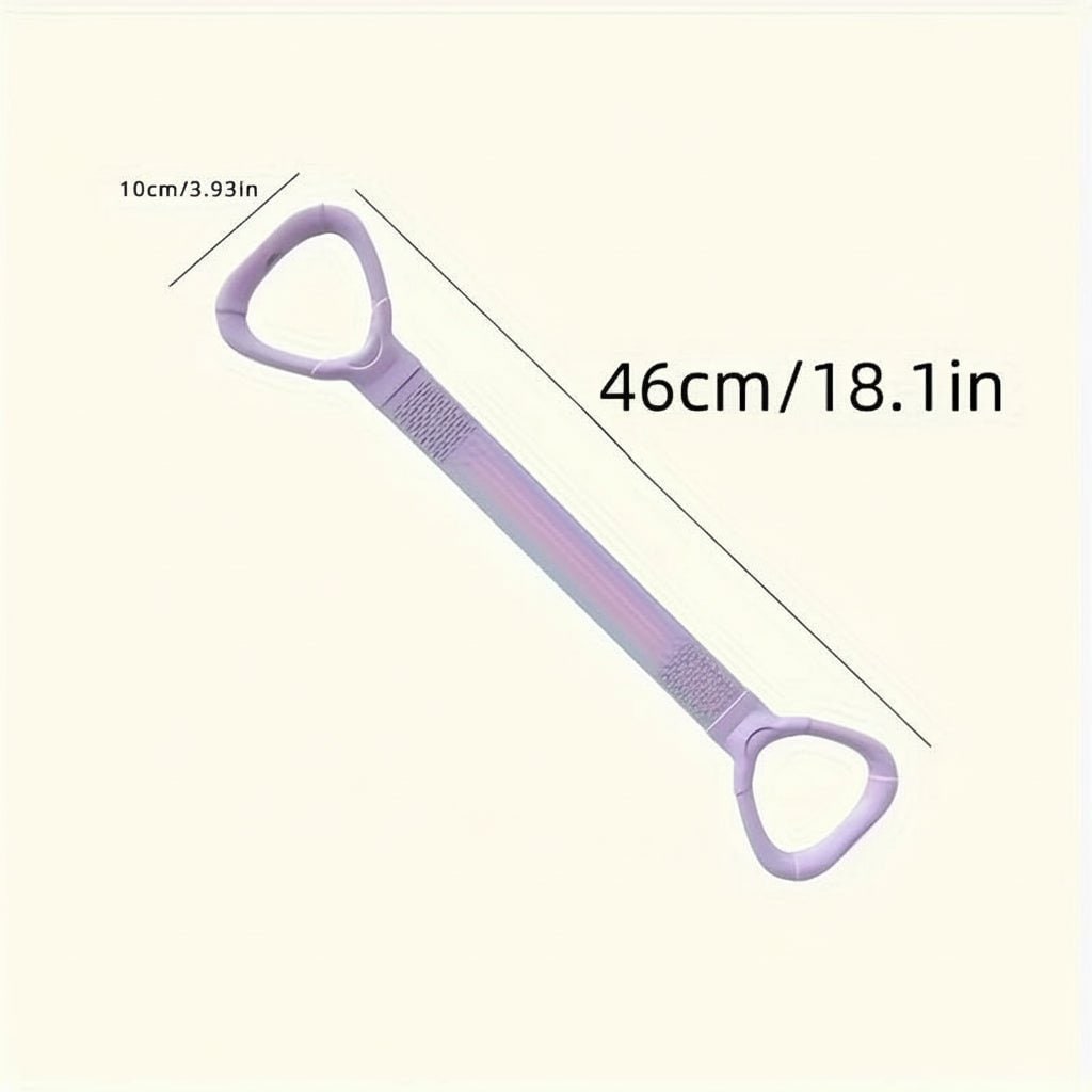 Resistance Band Exercise Figure 8 with Loop Handles and Textured Grip