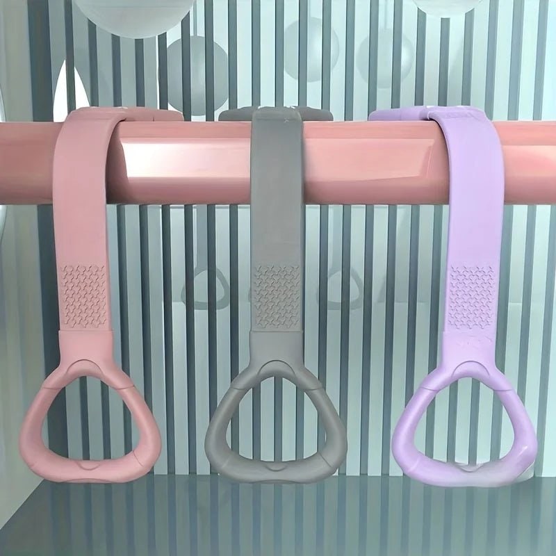 Resistance Band Exercise Figure 8 with Loop Handles and Textured Grip