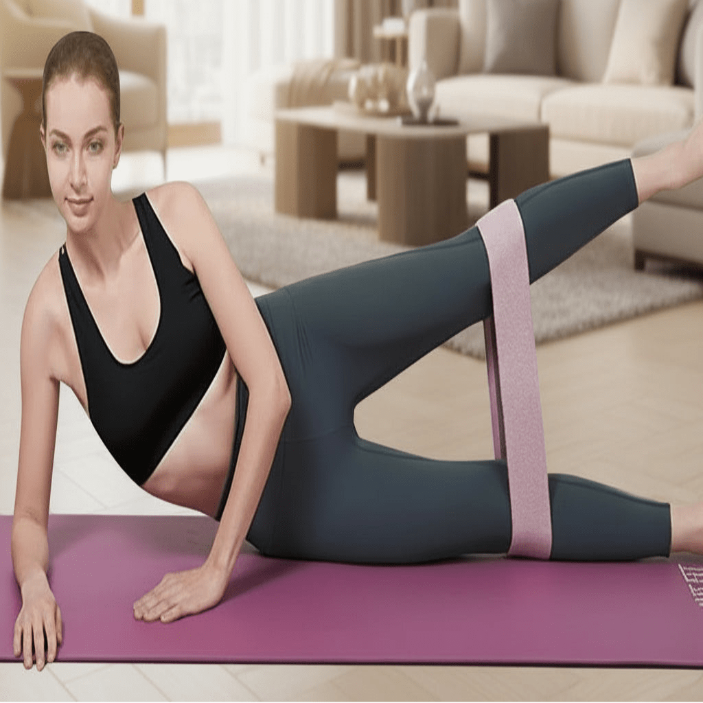 Resistance Loop Bands for Glute Booty Workouts with Non-Slip Fabric and Silicone Grip