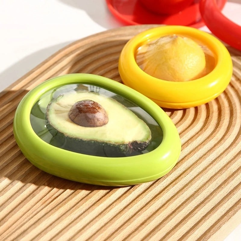 Reusable Food Savers with Silicone Stretch Lids to Reduce Waste and Cover Cut Produce