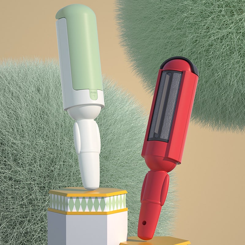 Reusable Pet Hair Remover Tool with Electrostatic Double-Sided Brush and Lint Removal