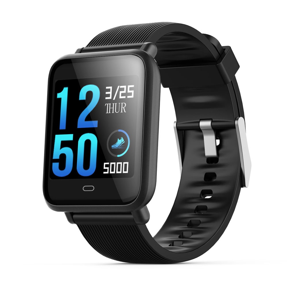 Rugged GPS Fitness Smartwatch with Heart Rate Monitor Waterproof Digital Touchscreen and Sport Strap