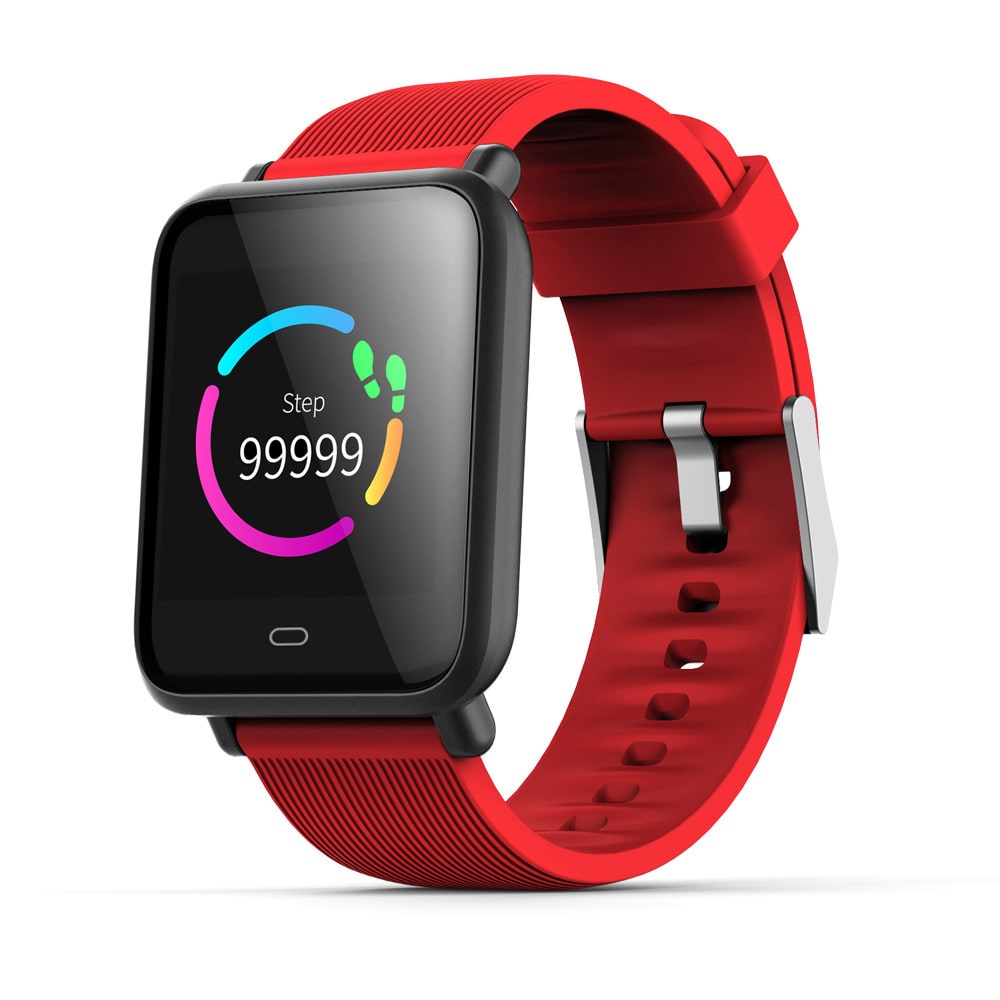 Rugged GPS Fitness Smartwatch with Heart Rate Monitor Waterproof Digital Touchscreen and Sport Strap