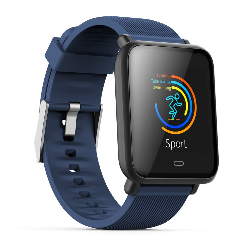 Rugged GPS Fitness Smartwatch with Heart Rate Monitor Waterproof Digital Touchscreen and Sport Strap