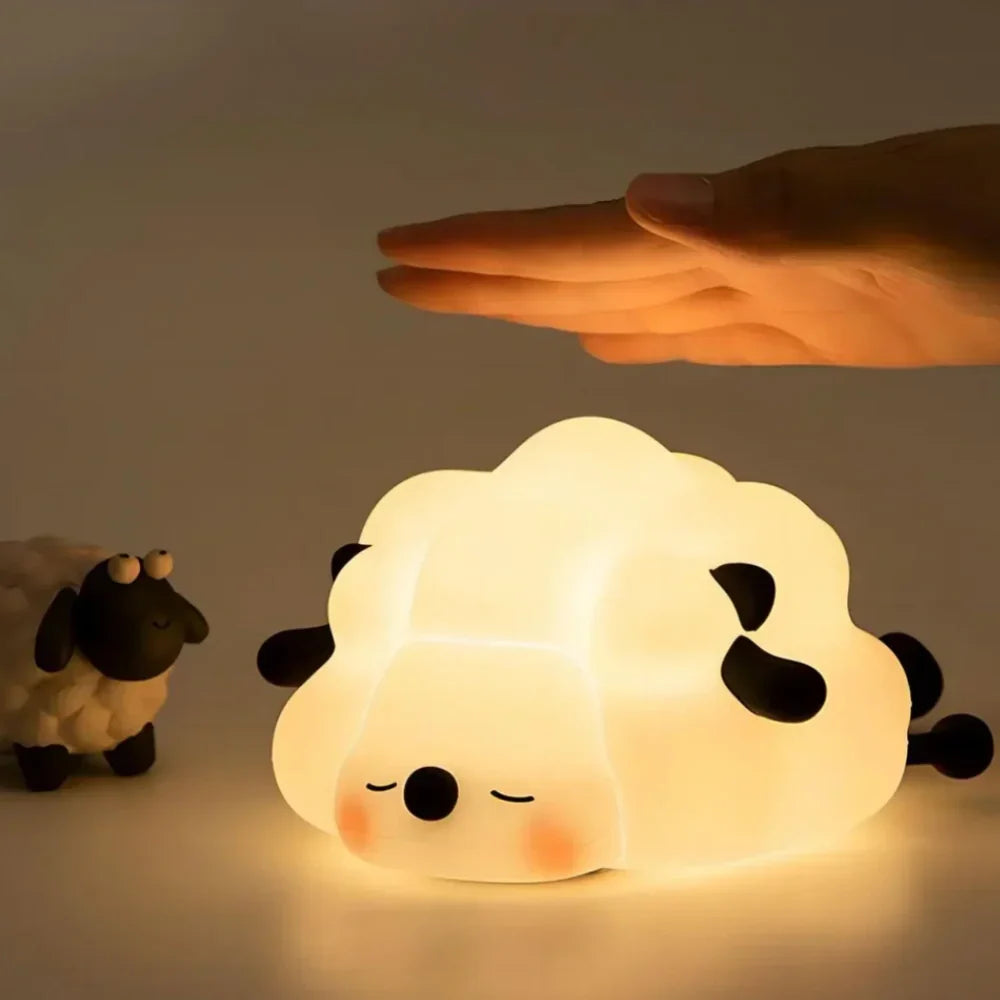 Adorable LED Night Lamp Adjustable Brightness with Sleep Timer