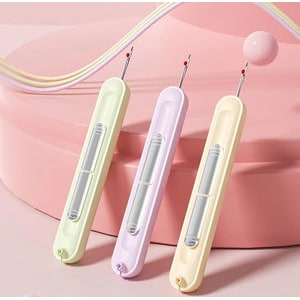 Seam Ripper and Stitch with Integrated Needle Threader Retractable Compact Sewing Tool Fabric