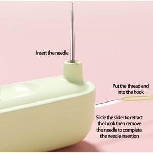 Seam Ripper and Stitch with Integrated Needle Threader Retractable Compact Sewing Tool Fabric