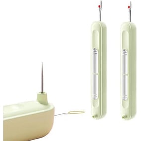 Seam Ripper and Stitch with Integrated Needle Threader Retractable Compact Sewing Tool Fabric