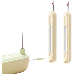 Seam Ripper and Stitch with Integrated Needle Threader Retractable Compact Sewing Tool Fabric