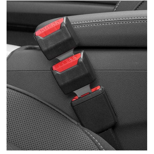 Seat Belt Buckle Extender with Safety Extension and Locking Clip for Car 3 Point