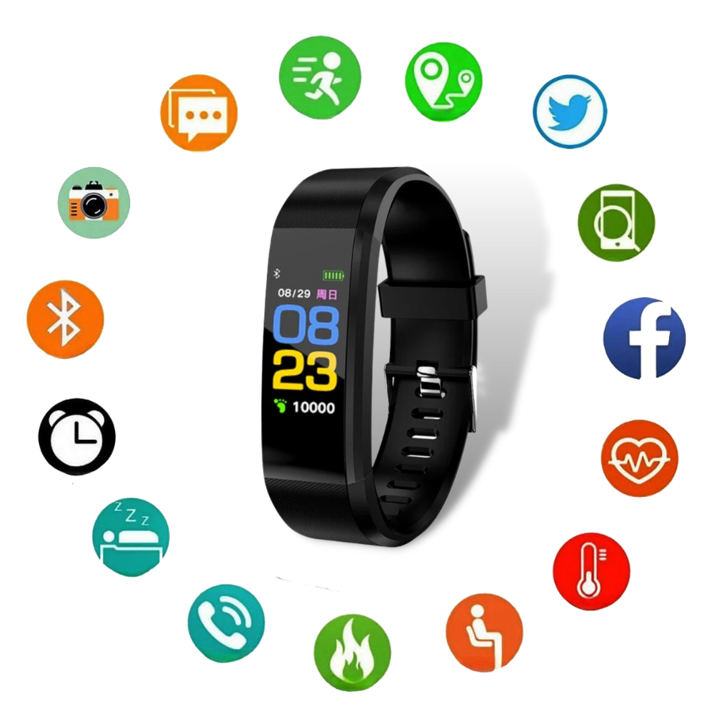 Senior Health Tracking Smartwatch with Large Display