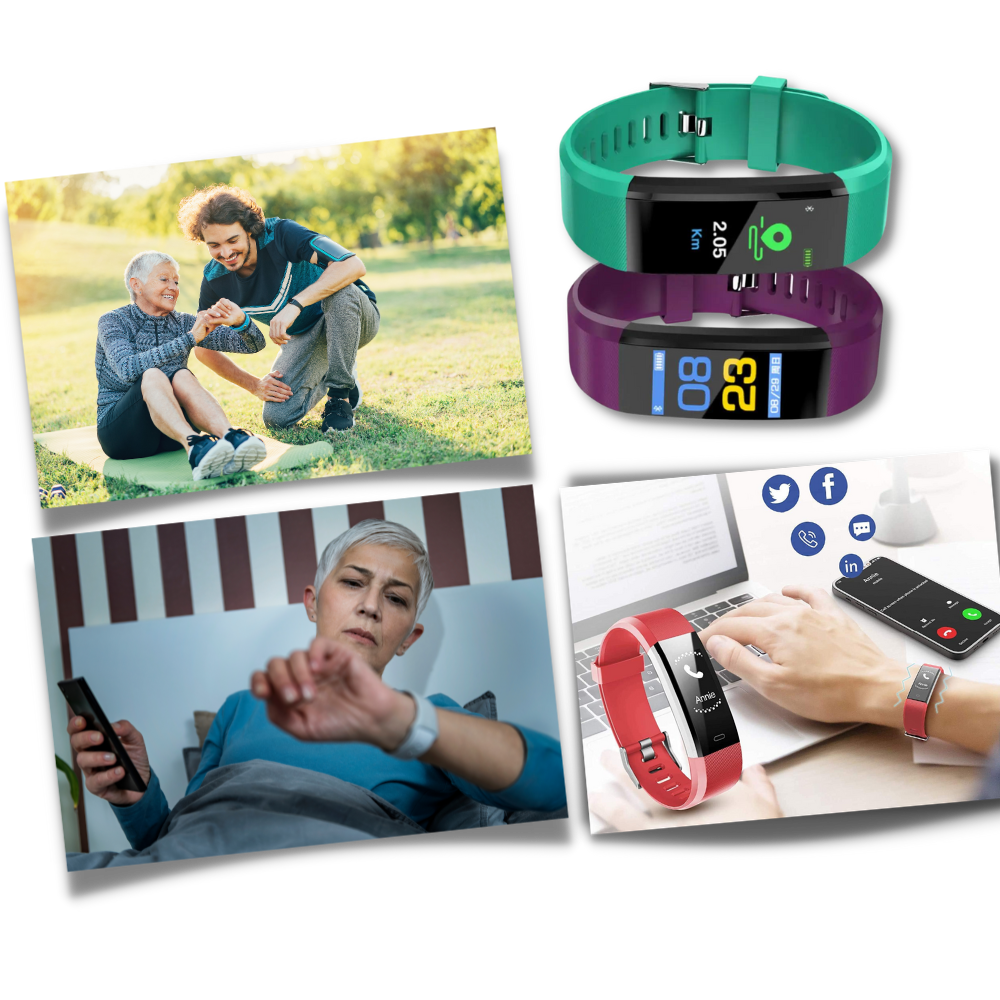 Senior Health Tracking Smartwatch with Large Display