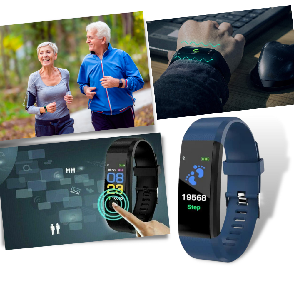 Senior Health Tracking Smartwatch with Large Display