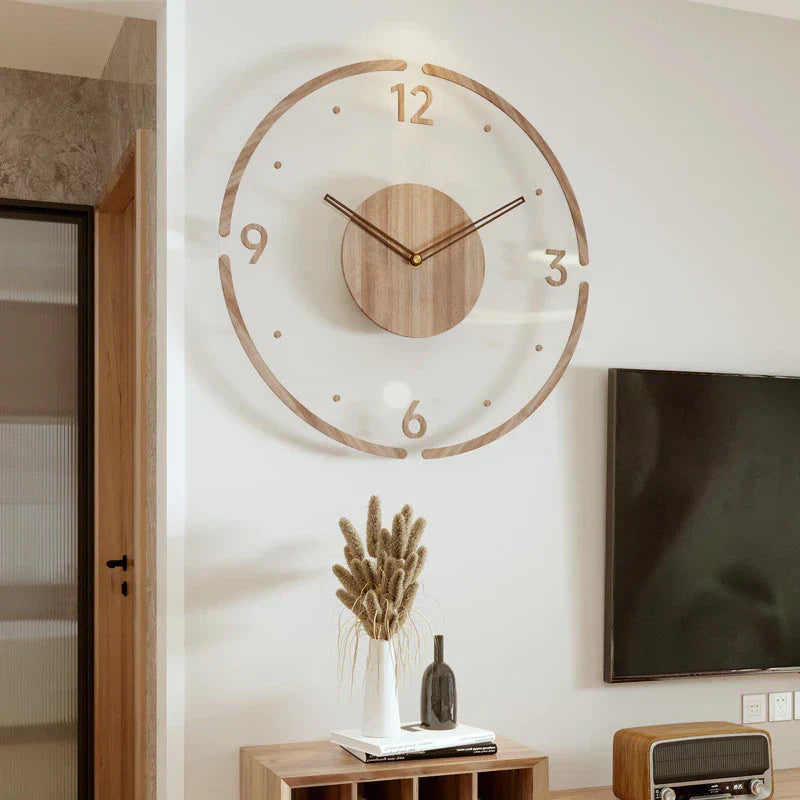 Modern Minimalist Wall Clock Silent Nordic Round Design