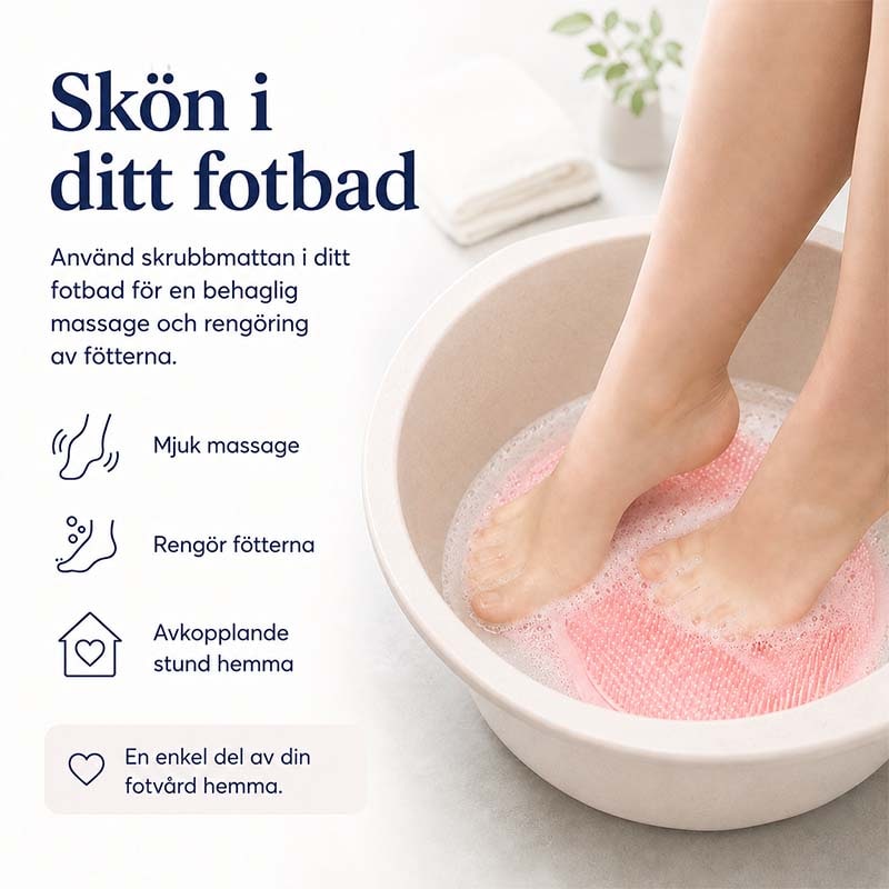 Shower Foot Scrubber and Brush with Silicone Bristles and Suction Cups for Floor Cleaner