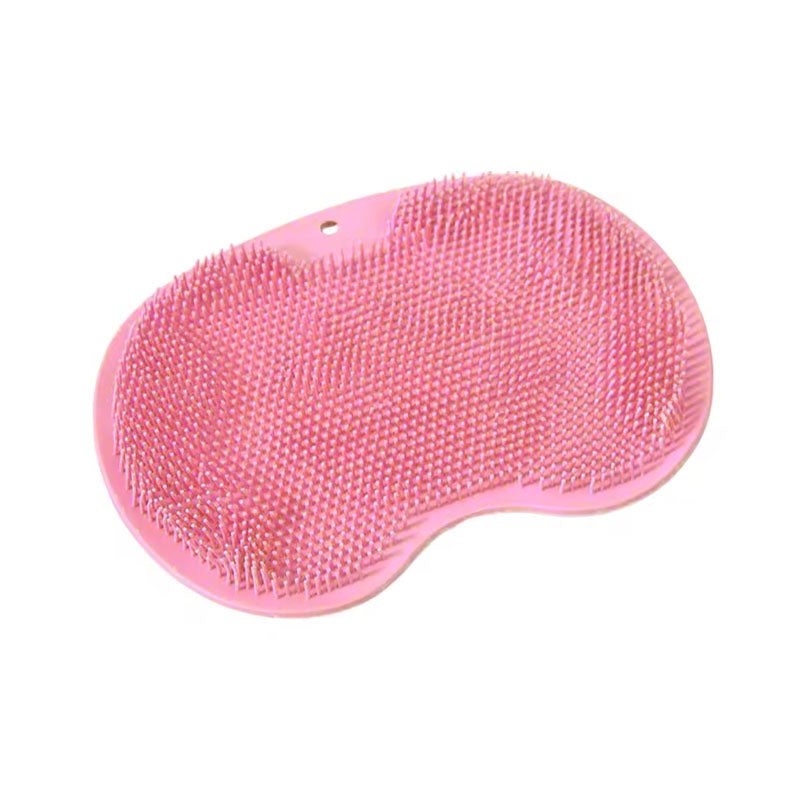 Shower Foot Scrubber and Brush with Silicone Bristles and Suction Cups for Floor Cleaner