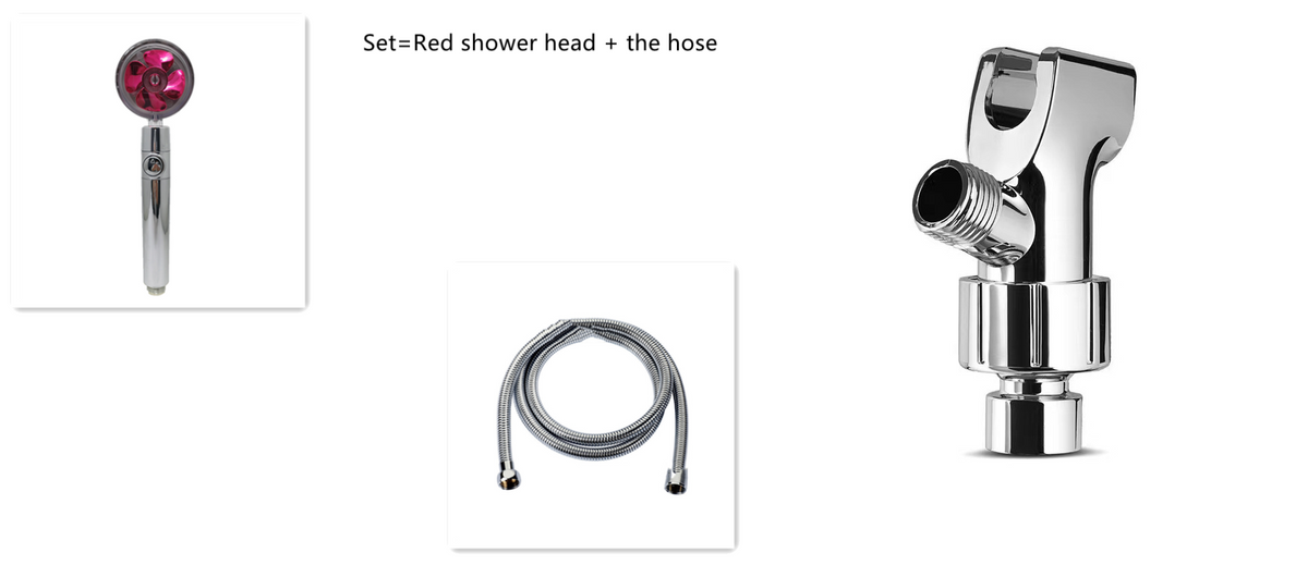 Shower Head with Hard Water Filter High Pressure Propeller Fan and Pause Button Kdf 55