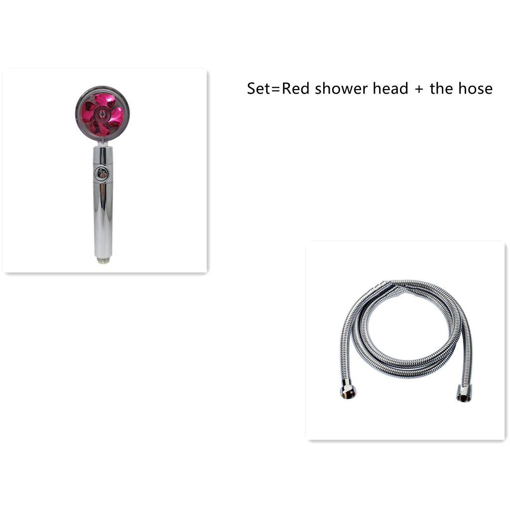 Shower Head with Hard Water Filter High Pressure Propeller Fan and Pause Button Kdf 55