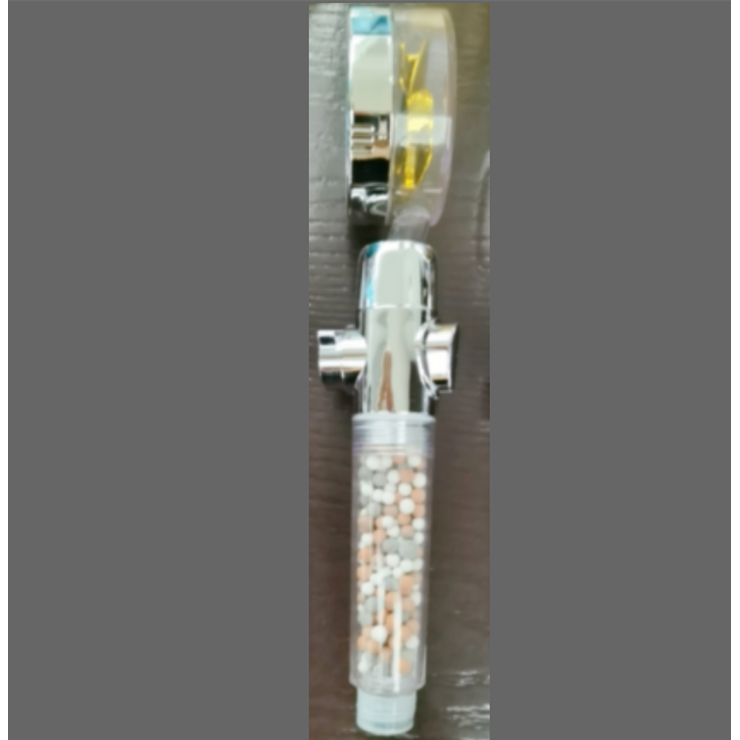 Shower Head with Hard Water Filter High Pressure Propeller Fan and Pause Button Kdf 55