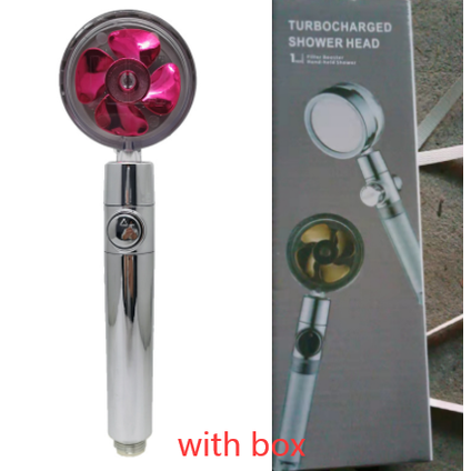 Shower Head with Hard Water Filter High Pressure Propeller Fan and Pause Button Kdf 55