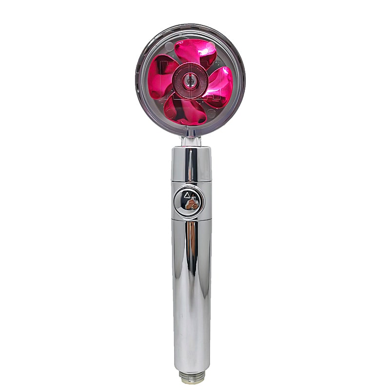 Shower Head with Hard Water Filter High Pressure Propeller Fan and Pause Button Kdf 55