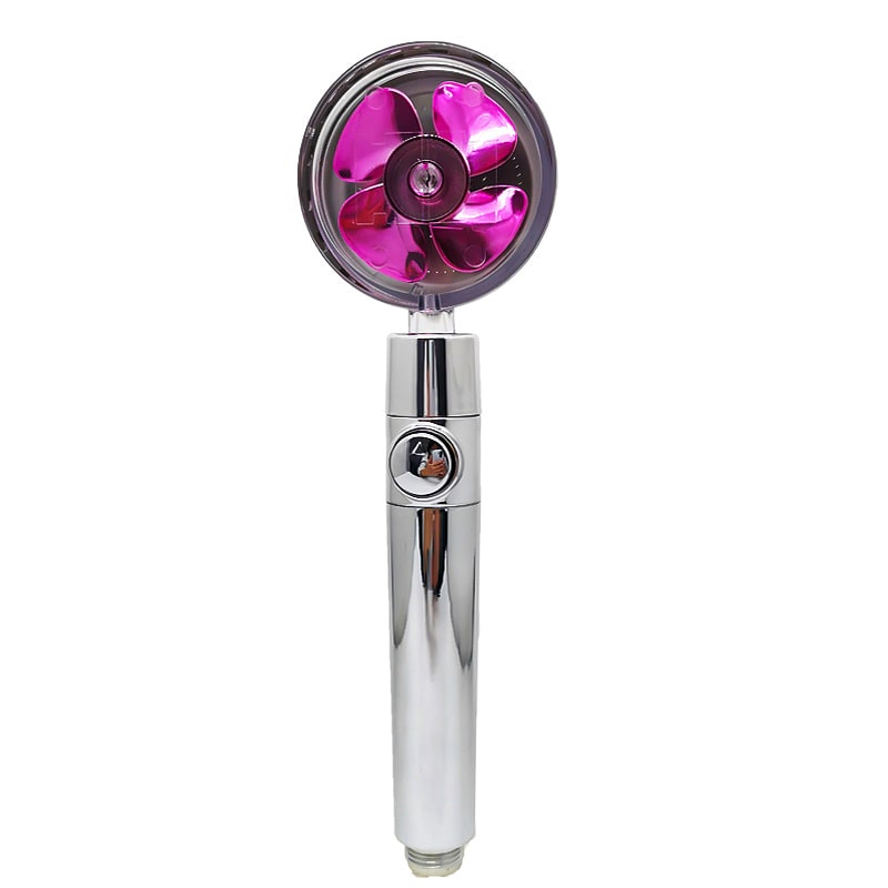 Shower Head with Hard Water Filter High Pressure Propeller Fan and Pause Button Kdf 55
