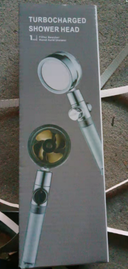 Shower Head with Hard Water Filter High Pressure Propeller Fan and Pause Button Kdf 55