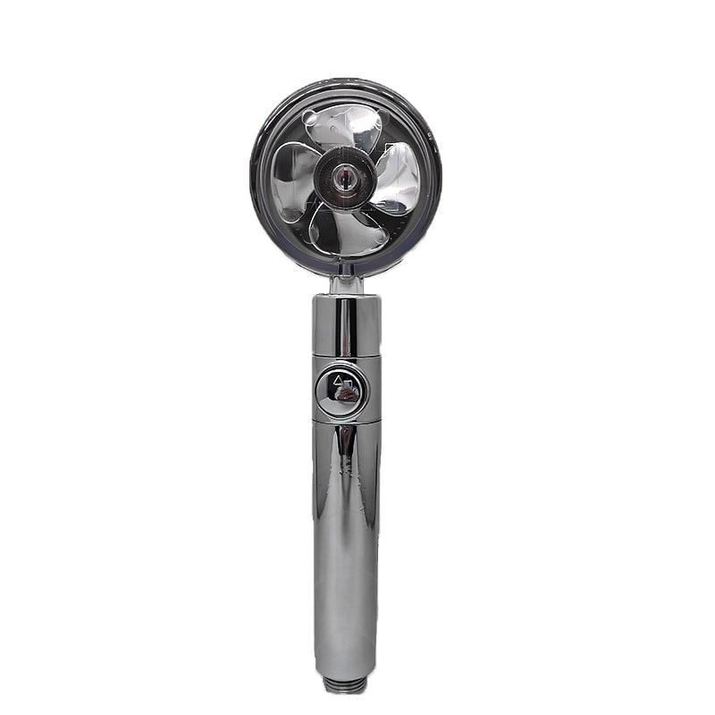 Shower Head with Hard Water Filter High Pressure Propeller Fan and Pause Button Kdf 55