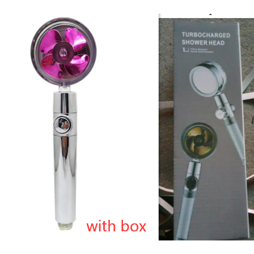 Shower Head with Hard Water Filter High Pressure Propeller Fan and Pause Button Kdf 55