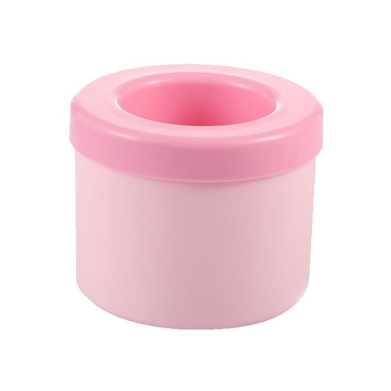 Silicone Ice Cube Maker Tray with Portable Squeezable Cup and Removable Lid
