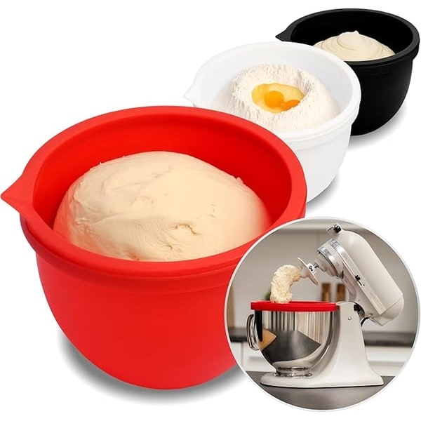Silicone Mixing Bowl Liner with Lids for Stand Mixers