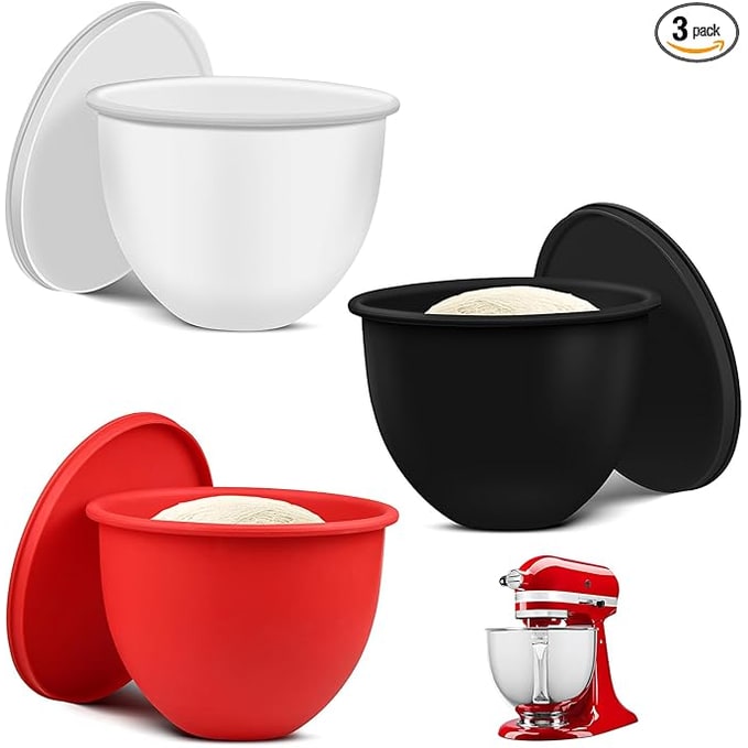 Silicone Mixing Bowl Liner with Lids for Stand Mixers