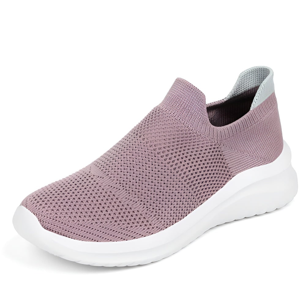 Women's Slip on Sneakers with Mesh Knit Upper and Cushioned Foam Sole for Walking