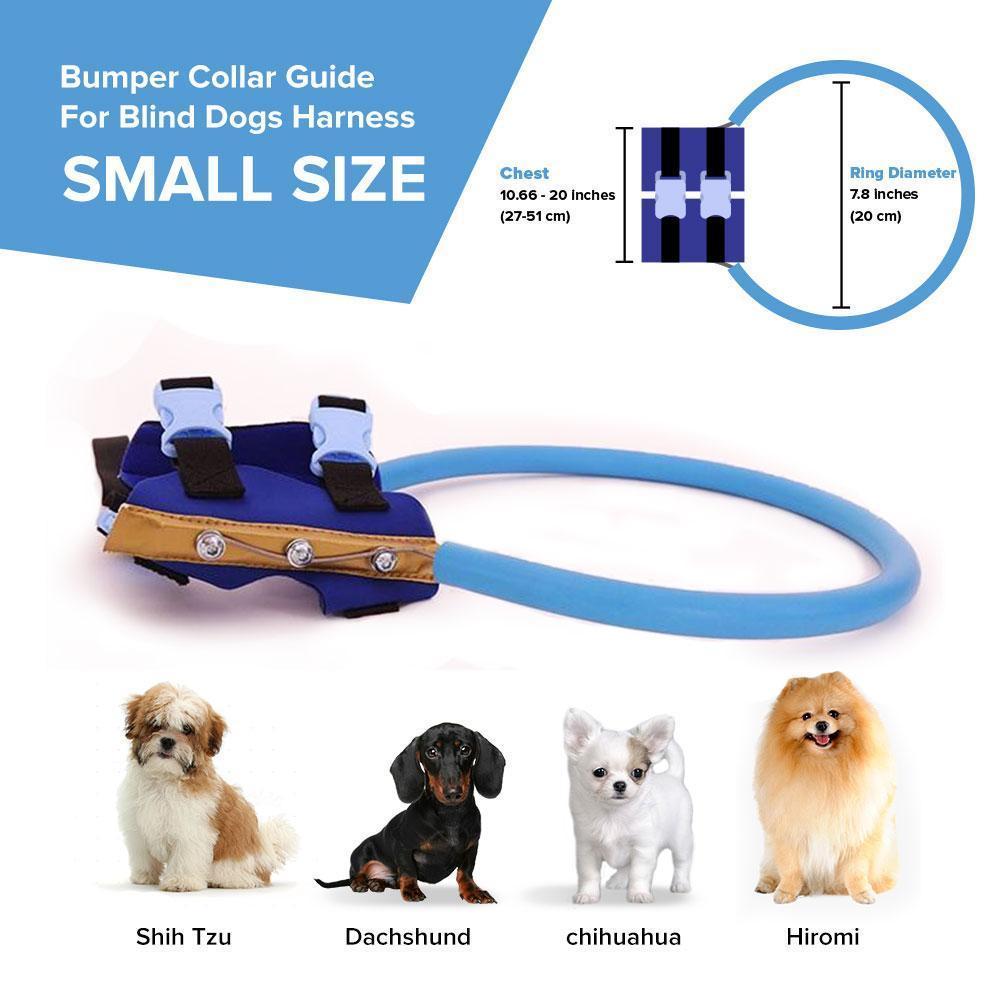 Protective Bumper Collar Harness Mobility Aid for Blind Dogs