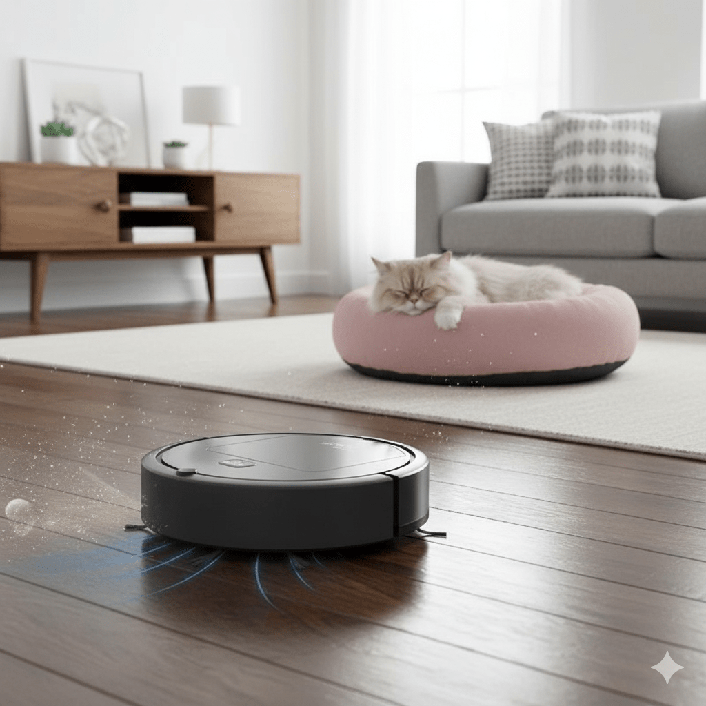 Smart Robot Vacuum Cleaner with Automatic Floor Cleaning and Quiet Operation