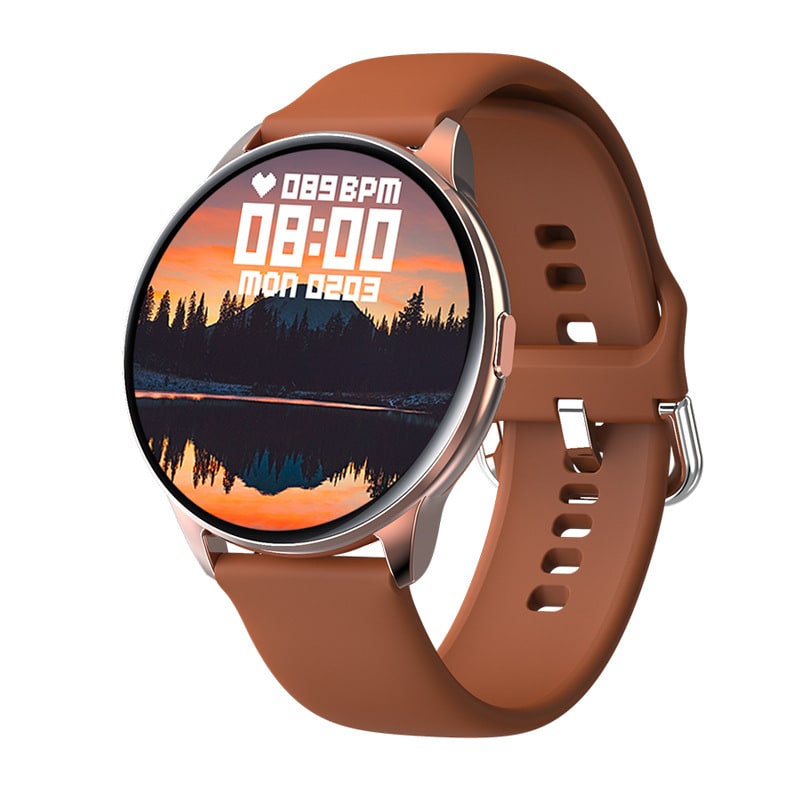 Smartwatch with Fitness Tracker and Heart Rate Monitor Rugged Durable Design with Round Touchscreen