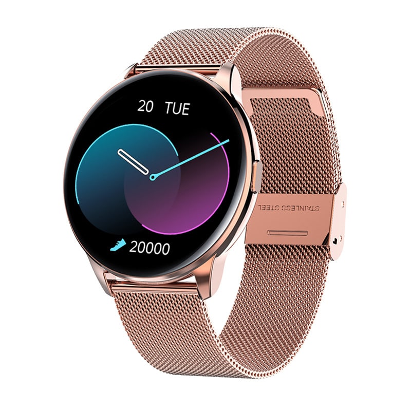 Smartwatch with Fitness Tracker and Heart Rate Monitor Rugged Durable Design with Round Touchscreen